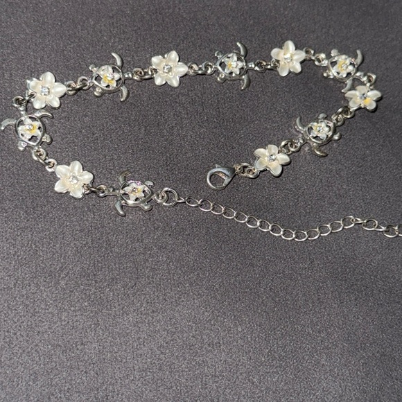 maui divers Jewelry - Hawaiian turtle bracelet with Plumerias